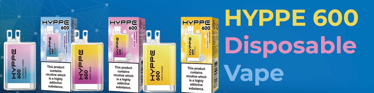 Hype 600 puff disposable vape bar