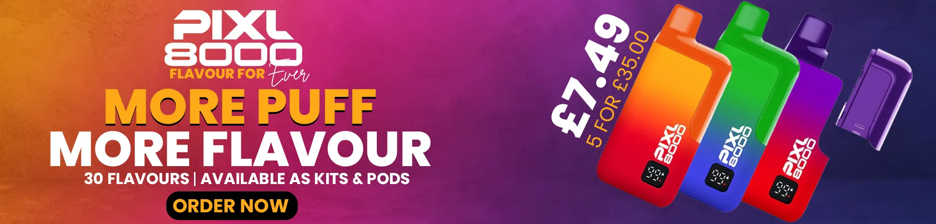 PIXL 8000 Prefilled Pod Kit 20mg