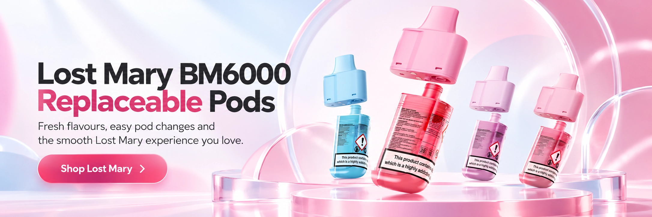 Lost Mary BM6000 Replaceable Pods Desktop Banner