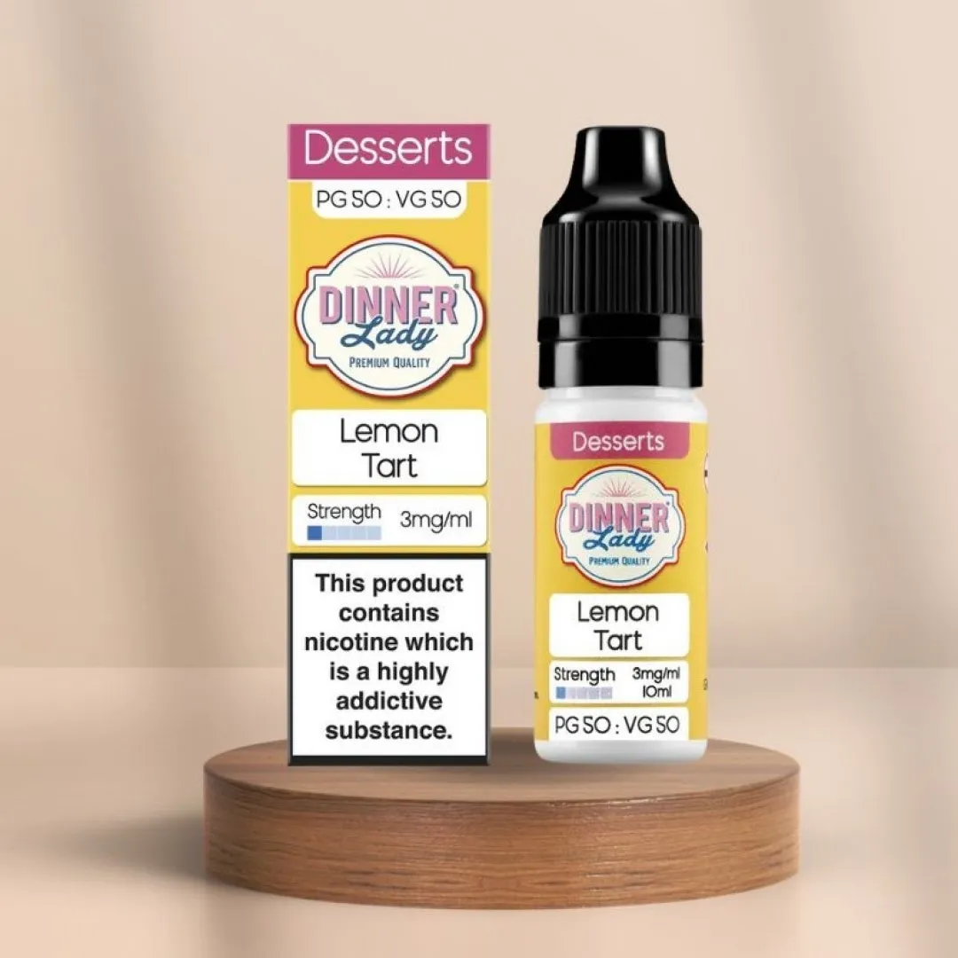 Dinner Lady Desserts Range 50:50 10ml E-liquid