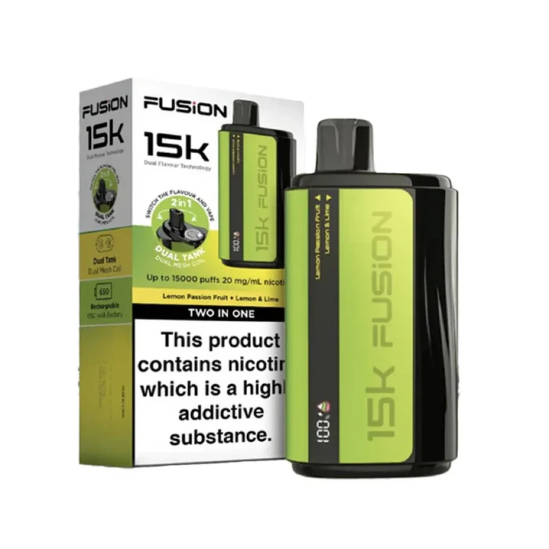 Fusion Dual Tank 15000 Puffs 2 In 1 Disposable Vape