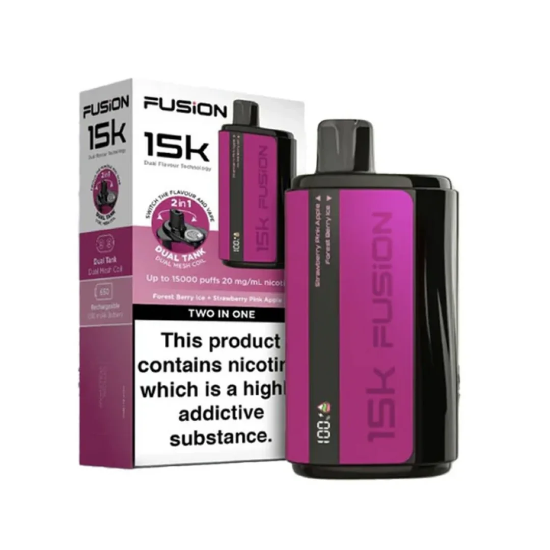 Fusion Dual Tank 15000 Puffs 2 In 1 Disposable Vape