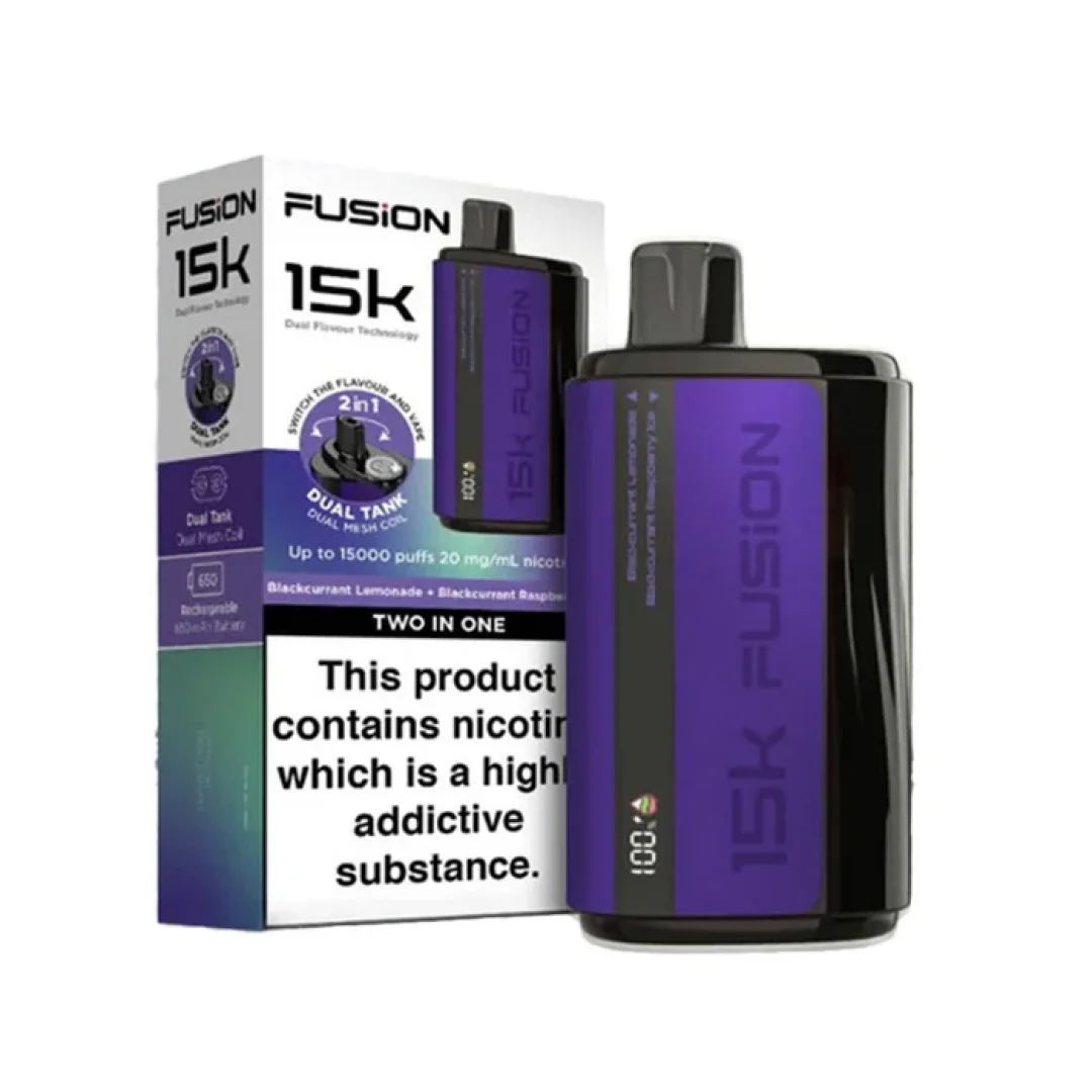 Fusion Dual Tank 15000 Puffs 2 In 1 Disposable Vape