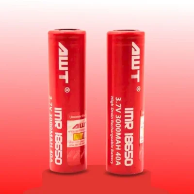 2 x AWT 18650 3000MAH 20A-40A Battery