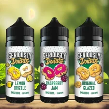 Box of 10 Doozy Vape Seriously Donuts 100ml Shortfill E-liquid