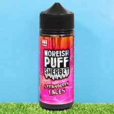 Box of 10 Moreish Puff Strawberry Laces Sherbet 100ml Shortfill Eliquid