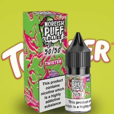 Box of 10 Moreish Puff Twister Lollies 50-50 E-liquid
