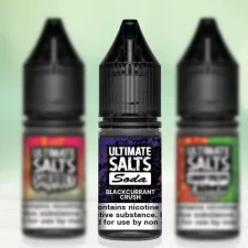 Box of 10 Ultimate Soda Range 10ml Nic Salts E-liquid