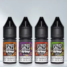 Box of 10 Ultimate Custard Range 10ml Nic Salts E-liquid