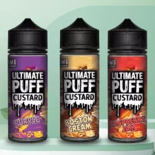 Box of 10 Ultimate Custard Range 100ml Shortfill E-liquid