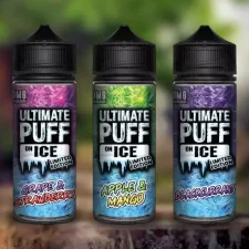 Box of 10 Ultimate On Ice Range 100ml Shortfill E-liquid