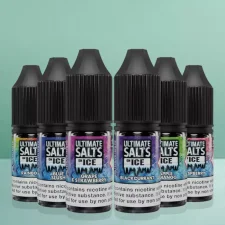 Box of 10 Ultimate On Ice Range 10ml Nic Salts E-liquid