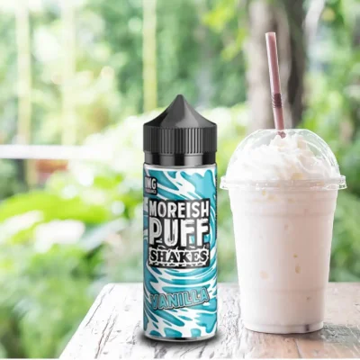 Box of 10 Moreish Puff Vanilla Shakes 100ml Shortfill