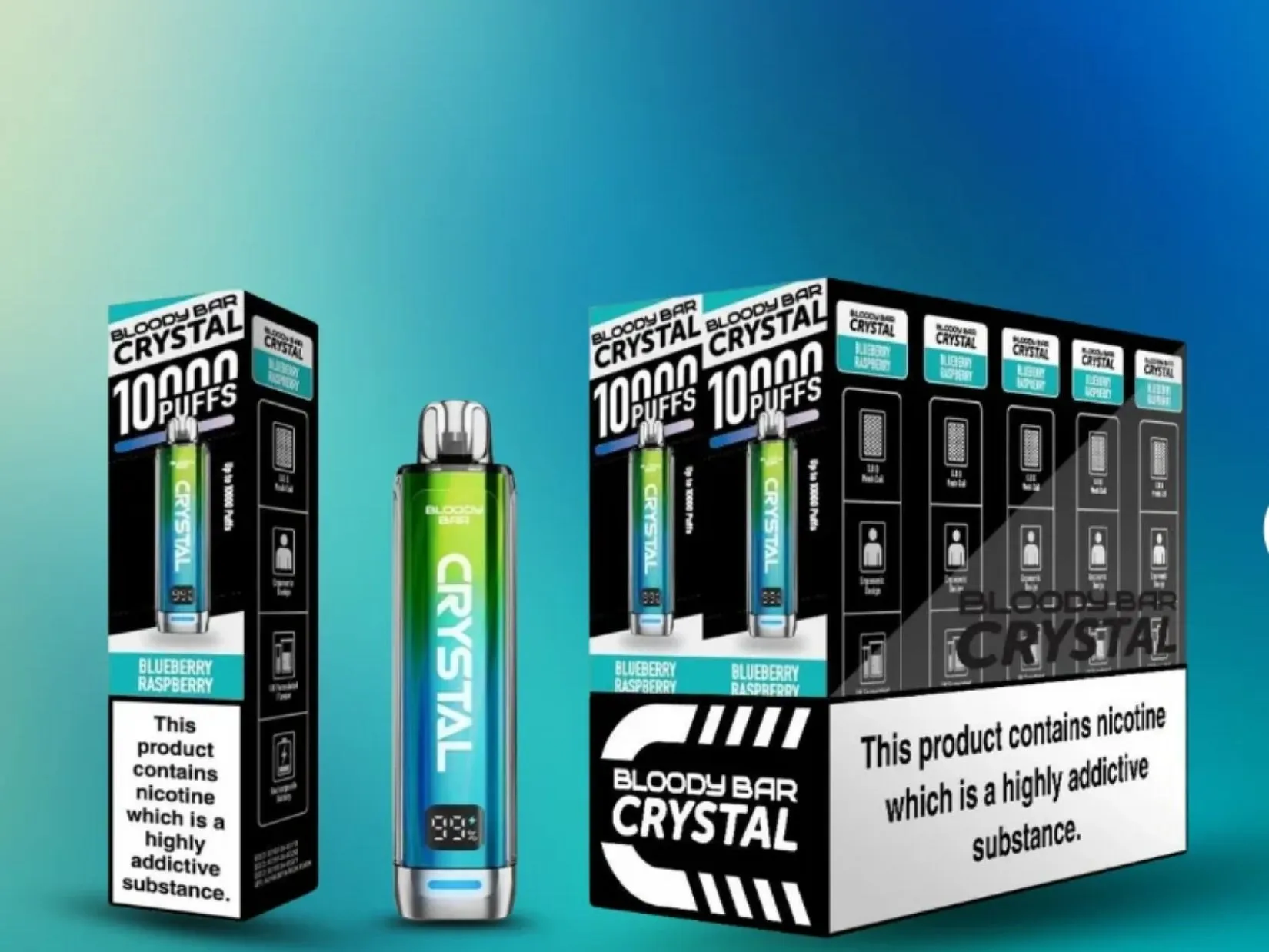 Bloody Bar Crystal Vape Packaging