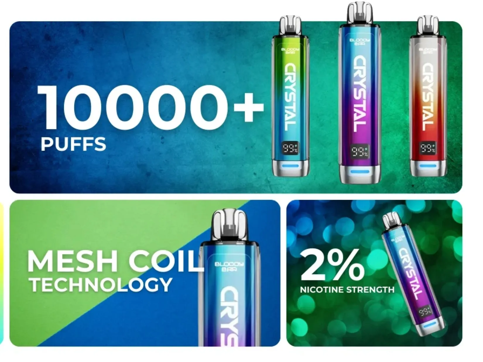 Bloody Bar Crystal Disposable Vape Flavours