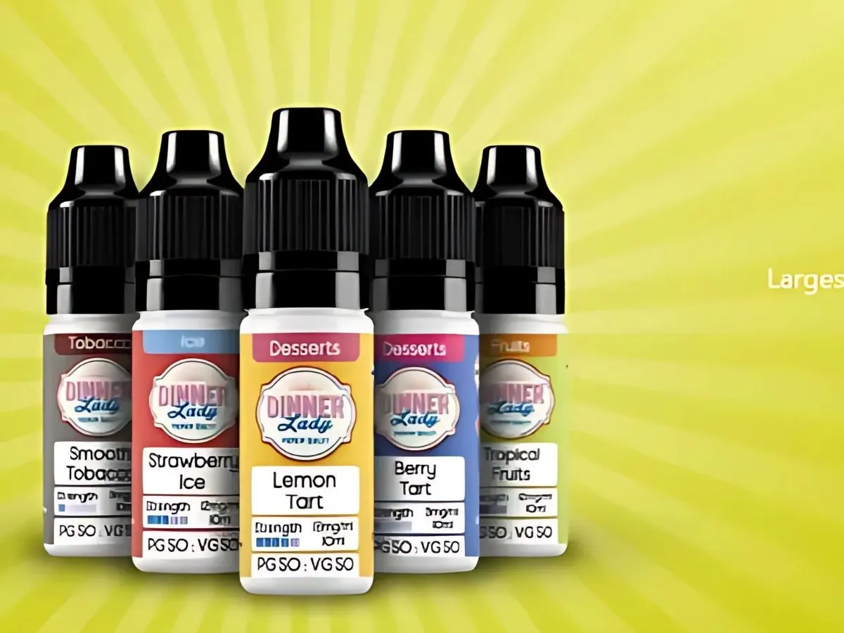 Dinner Lady Tobacco Range e-liquid packaging
