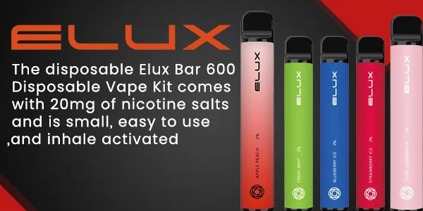 Elux Bar Disposable Vape Device 600 Puffs