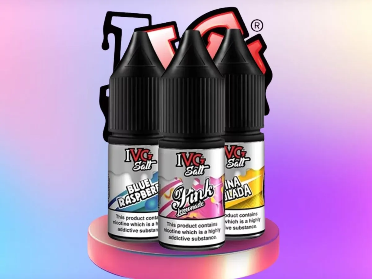 IVG Nic Salts 10ml E-liquid bottle close-up