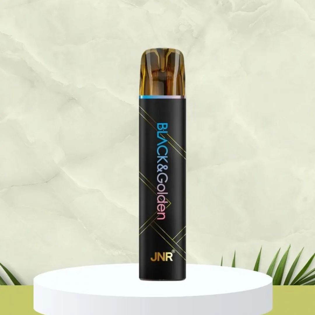 JNR Black and Gold Puffs Disposable Vape